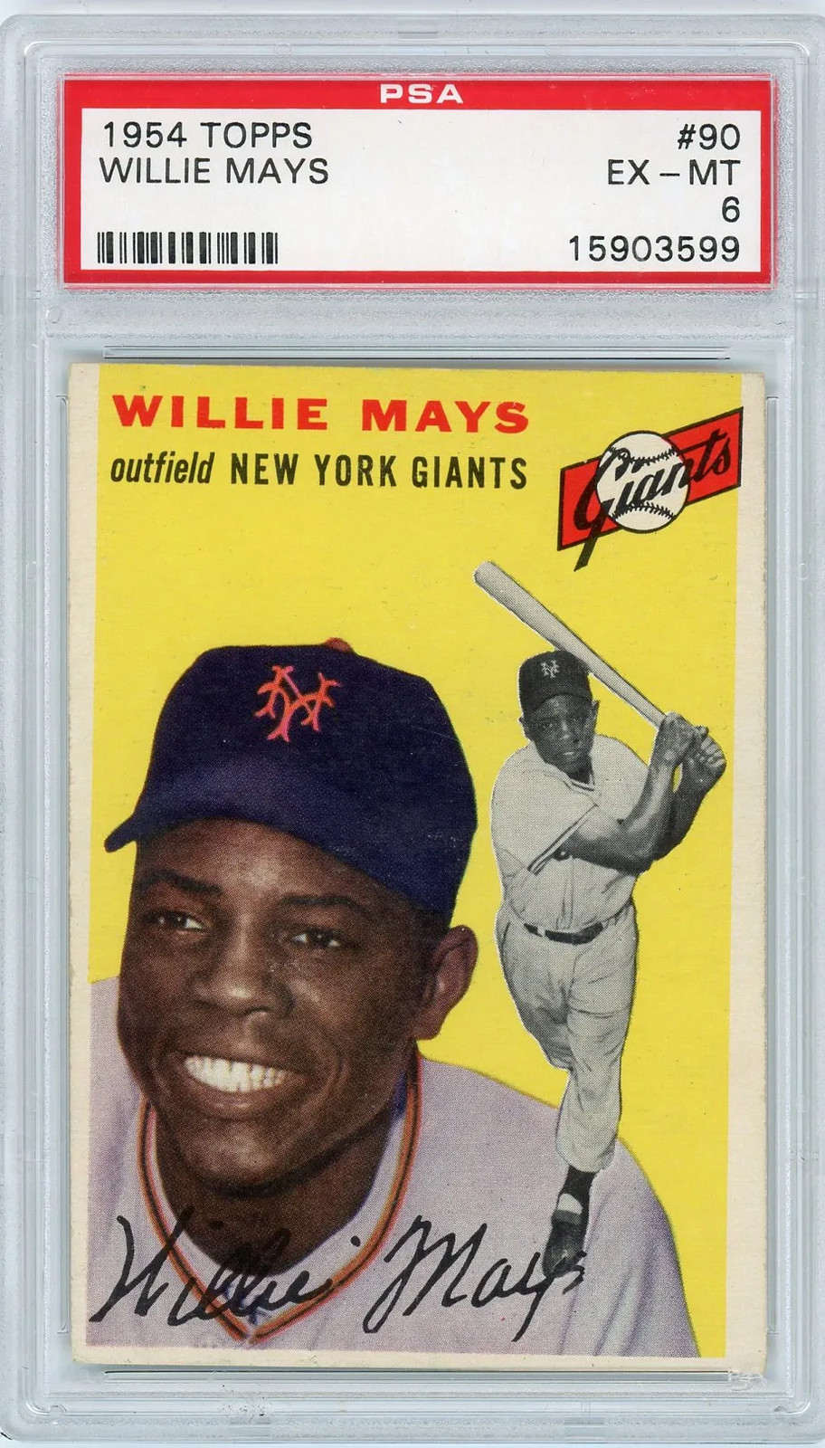 1954 Topps Willie Mays #90 PSA 6