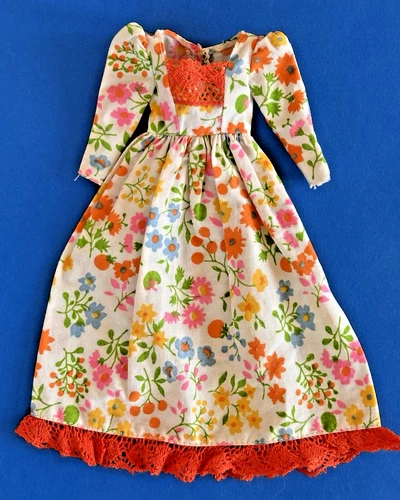 Vintage Francie Olde Look Dress  #3458 Circa 1971