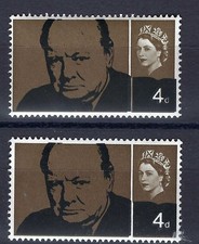 1965 CHURCHILL 4d BLACK COLOUR SHIFT ERROR