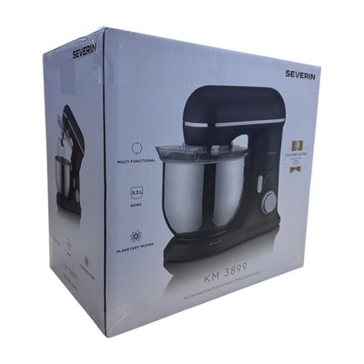 Severin KM 3899 Multifunktionale Küchenmaschine aus Edelstahl, 3,7l, 1200W