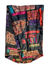 Vintage scarf, 100 Silk Floral 12x60  