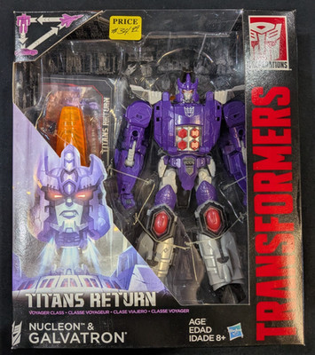 Transformers Generations Titans Return Nucleon & Galvatron Voyager Class NIB