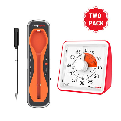 ThermoPro TempSpike TP960 500 Ft Wireless Meat Thermometer & Visual Timer TM021