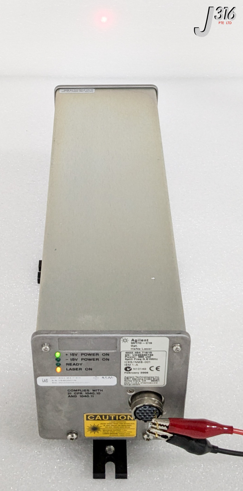 37218 AGILENT LASER HEAD, HeNe, POWER: 380uW, 3.61MHz 5517D-C19 | eBay