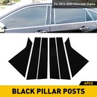 For 2014-2020 Chevrolet Door Impala Pillar Post Trim Gloss Black Car Accessories