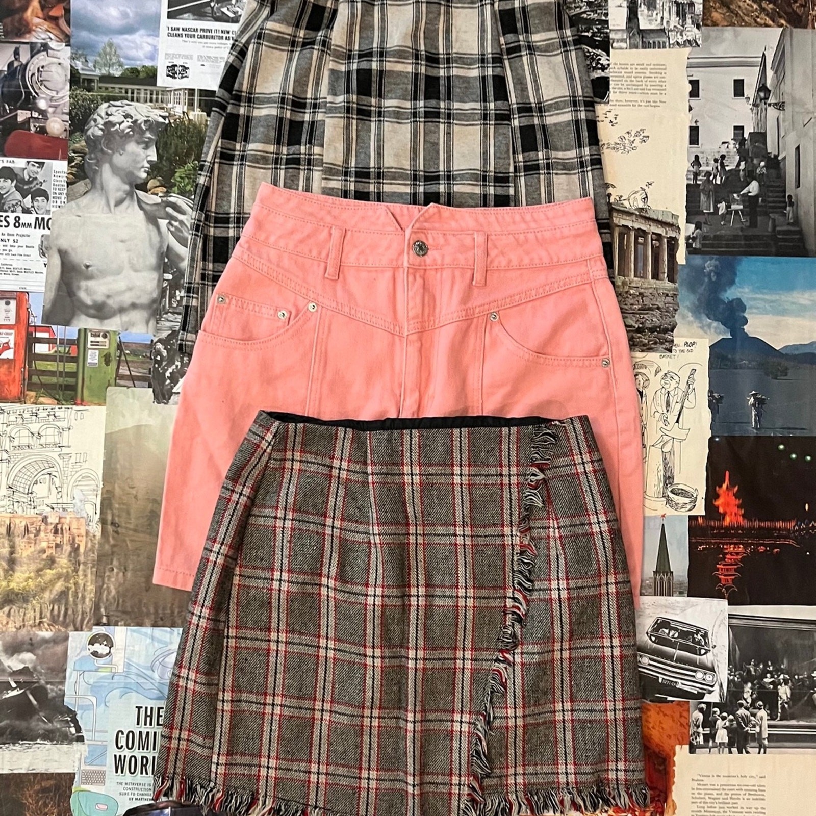 Stylish Medium Skirt Bundle - 3-Piece Set for Women