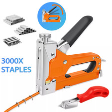 Staple Gun Heavy Duty for DIY Fabric, Furniture - Stapler + 3000PCS Staples, HOT 0.0039 per staple