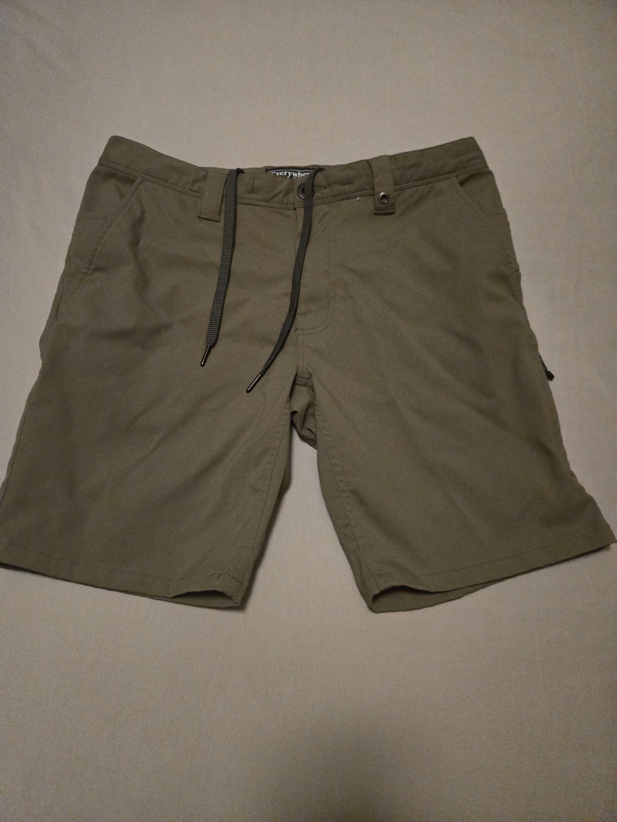 686 EVERYWHERE Collection Mens Brown Nylon Drawstring Shorts Size 32