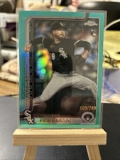 2025 Topps Chrome Update Series - Caleb Freeman #USC124 Aqua Refractor /299 (RC)