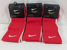 Nike Vapor - Knee High Soccer Socks Red - Size 4-6 - SX5732-659 - 3 Pairs