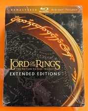 The Lord of the Rings Trilogy Extended Editions Blu-ray NEW/minor slipcase wear