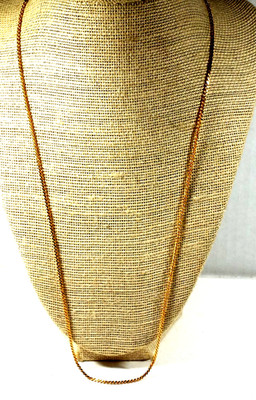 Vintage CARLO BIAGI 24'' Gold Color S- Link Chain Necklace Signed