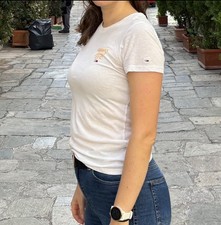 weißes Shirt, Tommy Jeans nyc., Größe S