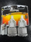 Master Lock M1T Excell Pack of 2 Keyed Alike 45mm Laminated Padlocks + 4 Keys