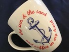 PFALTZGRAFF everyday JUMBO 20 oz MUG ‘SUN + SAND + COFFEE IN MY HAND’ NEW! ⚓️☕️⚓ — photo 2