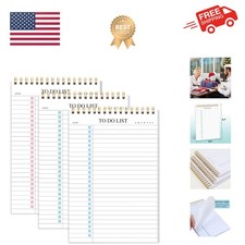 To Do List Notepad 3 Pack, Undated Daily Planner Notepad With To Do List Note...