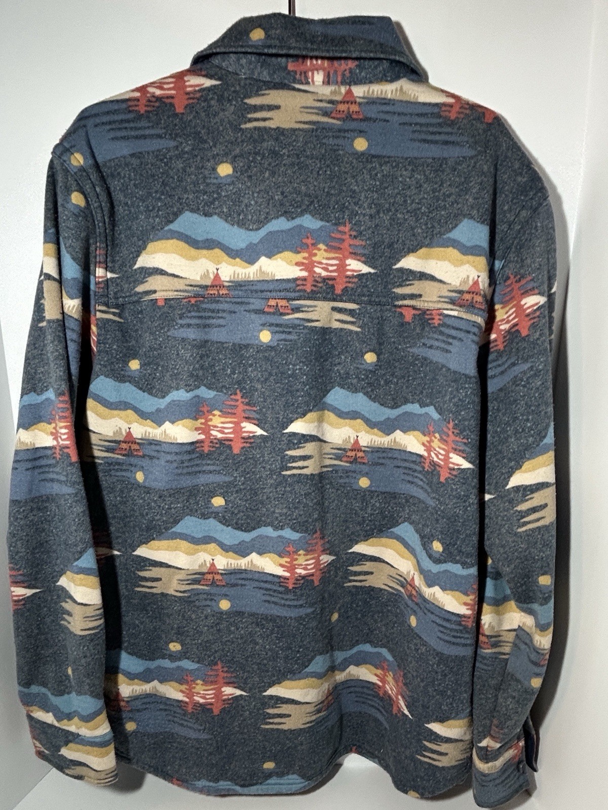 & Lore Tahoe River Mens XL Southwest Aztec Casual Fleece Button up shirt jacket - second product detail image