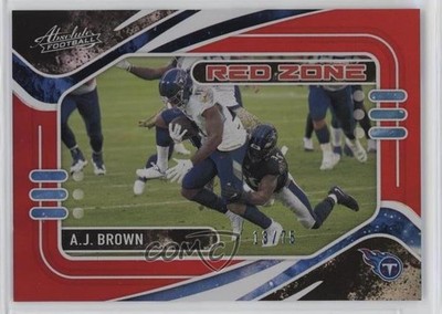2021 Panini Absolute Red Zone Spectrum Red /75 AJ Brown #RZ2 01xd