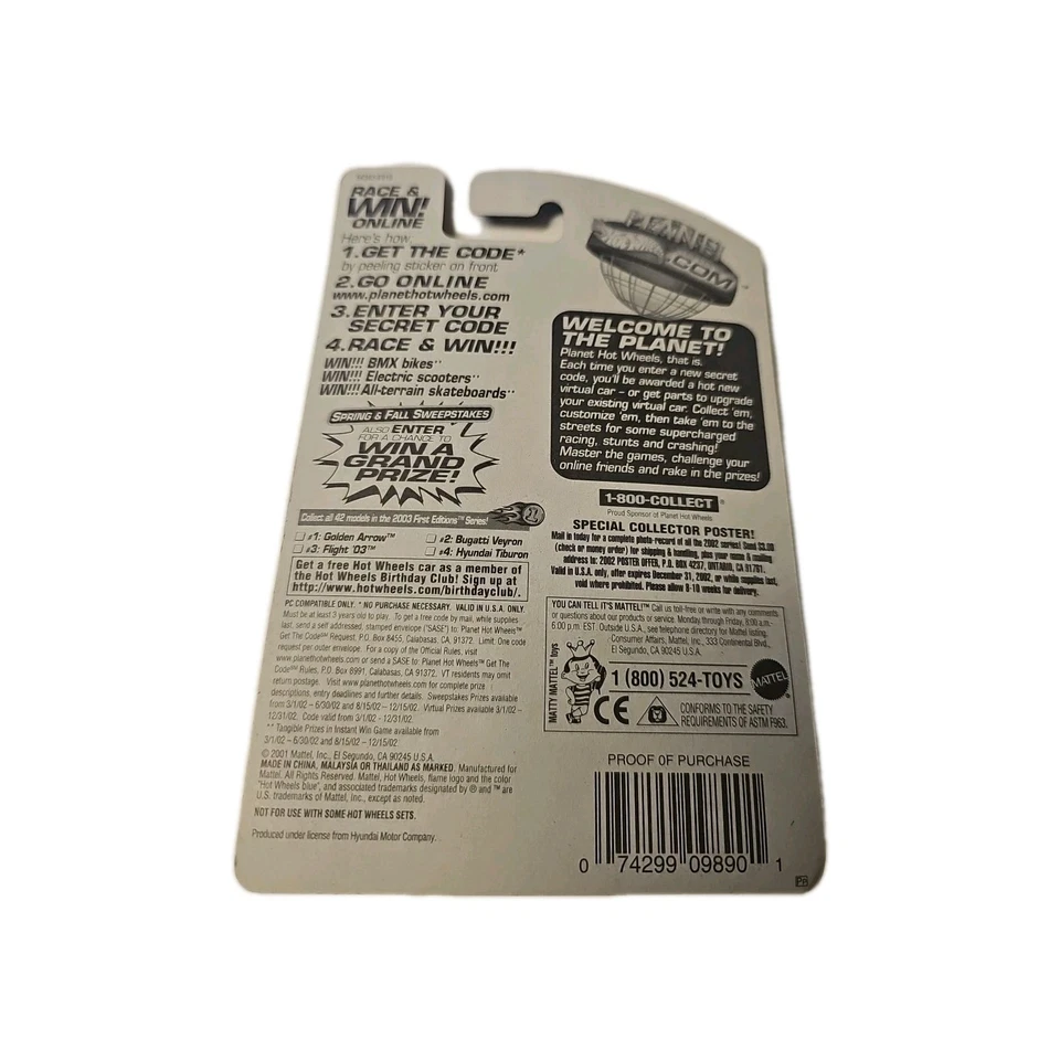 Hot Wheels Hyundai Tiburn Mattel Wheels 2003 diecast Foto 2 de 2