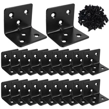 20PCS Corner Braces Heavy Duty Stainless Steel L Shape Brackets 1.2X 1.2 X 1.5