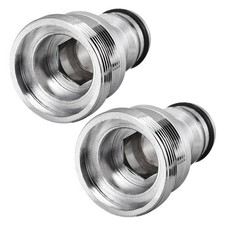 Laiton Tuyau Connect rapide Ajutage Tuyau Adaptat 28mm Mâle Fileté 2Pcs
