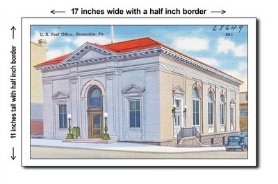 Pennsylvania 1940s - U.S. Post Office, Shamokin, Pa. - 11x17 Poster