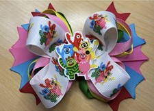 Yo Gabba Gabba Colorful Characters Inspired Hair Bow