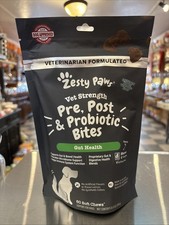 Zesty Paws Vet Strength Pre, Post  Probiotic Bites for Dogs, Supplement Health