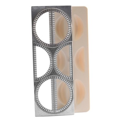 Norpro Pierogi Maker with Plastic Press, 7 Ounce 7 Ounce, Cream&Gray 
