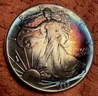 1989 1 oz Silver American Eagle (Brilliant Uncirculated) Natural Toner -.999