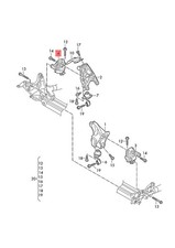 Original AUDI VW A4 Avant S4 quattro Hydrolager rechts elektrisch 4M0199372GM