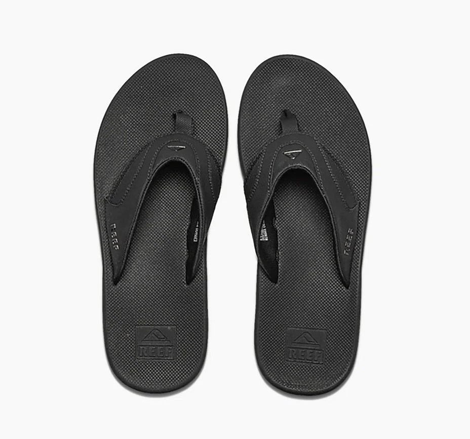 Reef Fanning Men's Flip Flops All Black NEW
Opens in a new window or tab