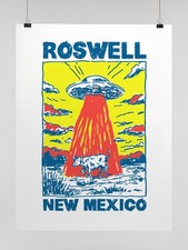 Listing image for Roswell UFO Encounter Design UN Poster