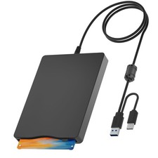3.5 Inch External Portable USB Floppy Disk Reader Type C 1.44 MB FDD Drive