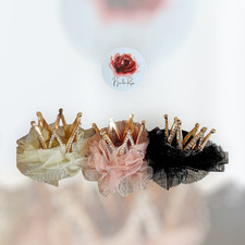 Hair Clip Rhinestone Crown Hair Clip for Girls Princess Crown Hair Pin