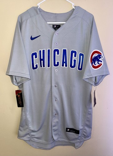 $260 Nike MLB Chicago Cubs Authentic Grey Road Jersey Men’s Size 48 XL
