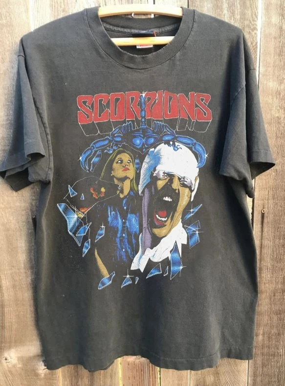 Scorpions Tour T Shirt In Men's T-Shirts for sale | eBay