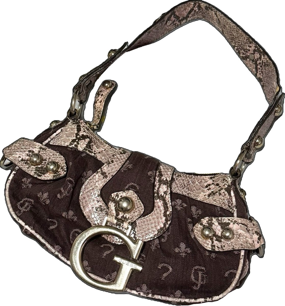 Shoulder Bag Guess Vintage Logo Print Handbag Vintage Y2K Guess