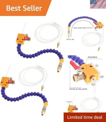 2 Pack Mist Coolant Lubrication Spray System for CNC Lathe Milling Drill Machine