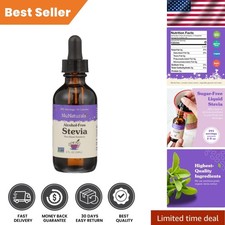 Natural Liquid Stevia Sweetener - Zero Calorie, Unflavored, 2 oz for Keto Diets