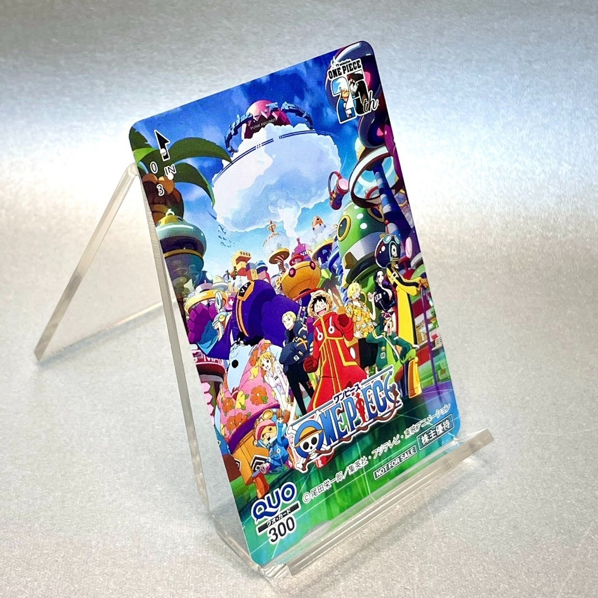 One Piece 25th 2024 Rare Phone Card Quo Luffy Chopper Jump Anime