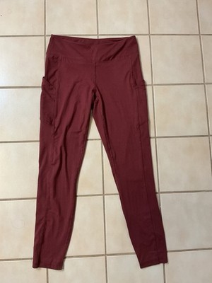 Rae Mode Basic Leggings W/pockets Sz S Mulled Wine NWOT!
