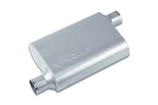 Street Flow - Sf42043 2 Chamber 4x9.5 Oval Body Muffler - 2.0 Offset In 2.0