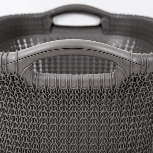 Cesta Bucato Curver Knit 40 Lt Marrone | Resistente e Ventilata - 2