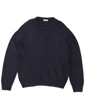 DOCKERS Mens Crew Neck Jumper Sweater XL Navy Blue AI04