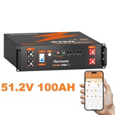 48V 100Ah 5120Wh Server Rack LiFePO4 Battery Lithium Solar Off-grid Backup Lot