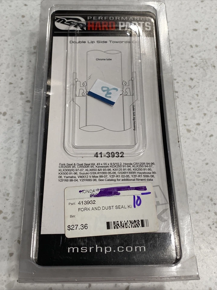 C-2 MSR 叉和防尘密封套件 41-3932 适用于本田 CR500R 川崎 KX125 及更多 — 第 2/3 张图片