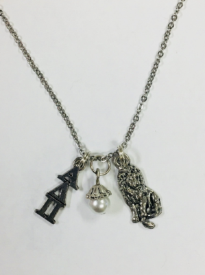 Alpha Delta Pi ADPi Trio Charm Necklace Sorority Greek Necklace