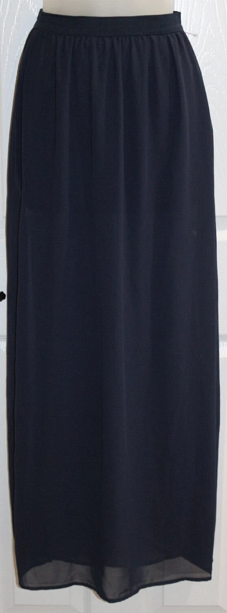 Sheer overlay sales maxi skirt