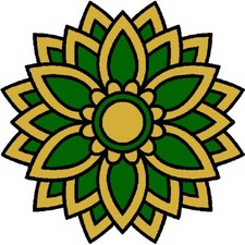 30 Custom Green Decorative Flower Personalized Address Labels